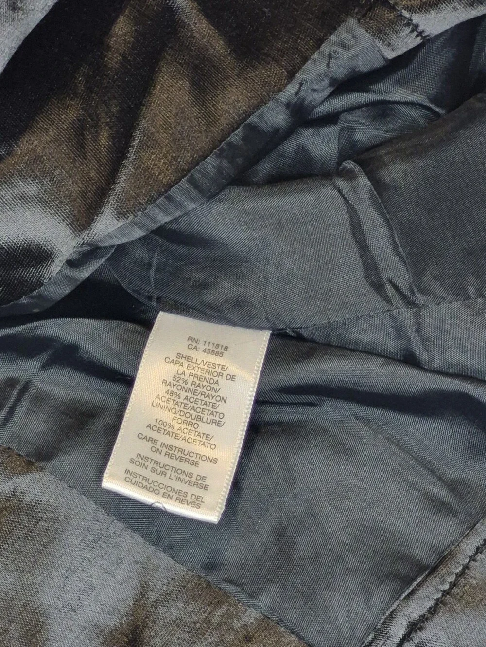 Michael Kors Black Satin Double-Breasted Trench Coat